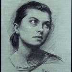 Daydreaming
Intimate Portrait of Audrienne, ©2000
Compressed Charcoal on Carta Roma
Size: 30.5”x16.75””
Private Collection
Jon & Kristen Barron, LA, California, USA