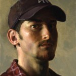 Yankee Summer, ©2000 By Adrian Gottlieb
Self Portrait from a mirror
Oil on Belgian Linen, Birch Panel
Size: 9" x 12"
SOLD: Private Collection, Virginia
