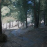 On the Way to Lake Arrowhead, ©2009 By Adrian Gottlieb
Oil on Linen, Gatorboard
Size: 11"x14" SOLD