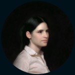 Profile of Sarah, ©2008 By Adrian Gottlieb
Oil on Canvas
Size: 20" diameter circle
WATERHOUSE GALLERY
Santa Barbara, CA 93101
SOLD