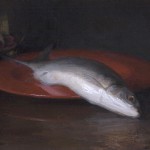 Self Portrait With Fish, ©2012 By Adrian Gottlieb
Oil on Belgian Linen
Size: 11" x 14"
S. R. BRENNEN GALLERIES
SOLD
