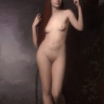 Truth Corrupted By Vanity ©2011 By Adrian Gottlieb
Oil on Belgian Linen
Size: 84" x 48" (7 ft H x 4 ft W) 
S. R. BRENNEN GALLERIES
SOLD
