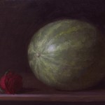 Watermelon and Rose, ©2009 By Adrian Gottlieb
Oil on Belgian Linen
Size: 11" x 14"
S. R. BRENNEN GALLERIES
