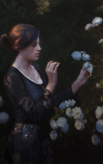 Anticipation, 50 x 35 inches, oil on linen by Adrian Gottlieb